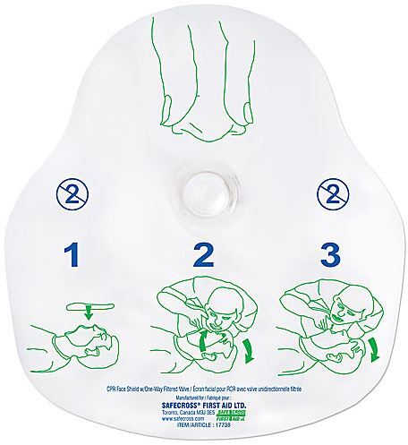 Masque facial pour RCR avec valve unidirectionnelle filtrée