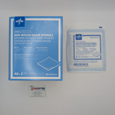 Compresse stérile 3 x 3 (40x2) / paquet