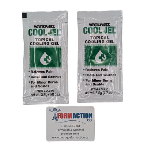 Gel pour brûlures en sachet 3.5g (paquet 2) Cool Gel