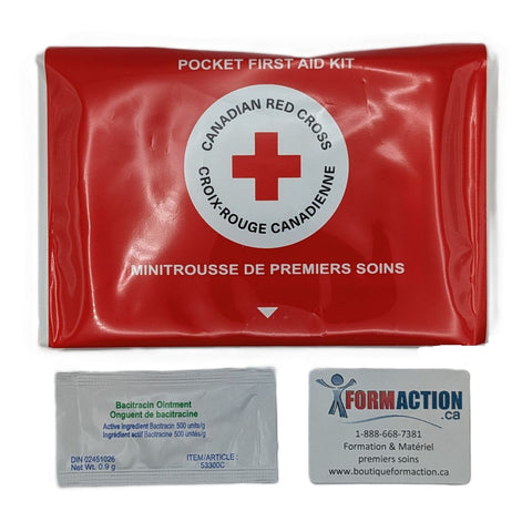 Mini-Trousse avec Bacitracin Zinc Onguent antibiotique 0,9g 10 Unités