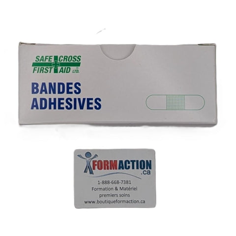 Pansement adhésifs plastique 2.5 x 7.6 cm, (25)
