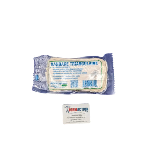 Bandage triangulaire compressé