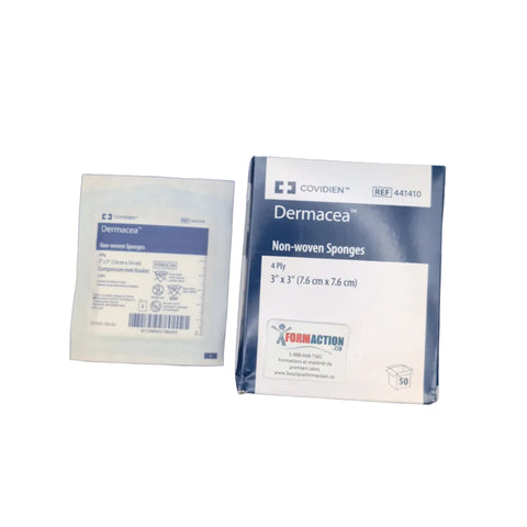 COMPRESSE DE GAZE NON TISSÉES, 7,6 x 7,6 cm, 4 PLIS, 25 x 2, STÉRILE 3X3