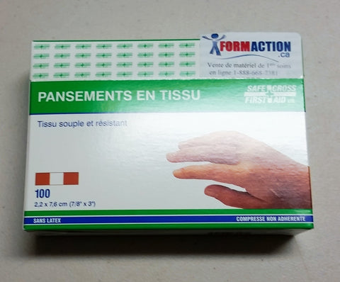 Pansements en tissu (100)