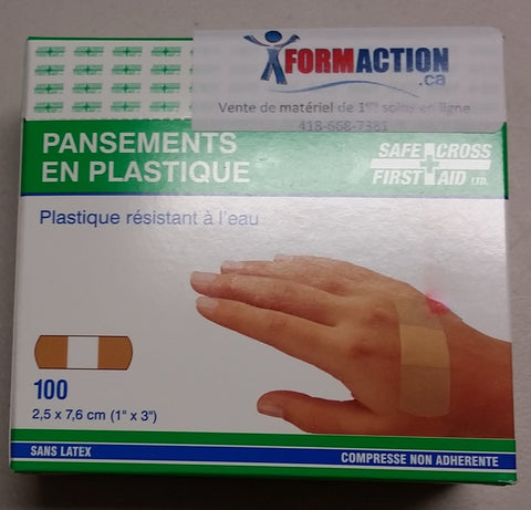 Pansements en plastique