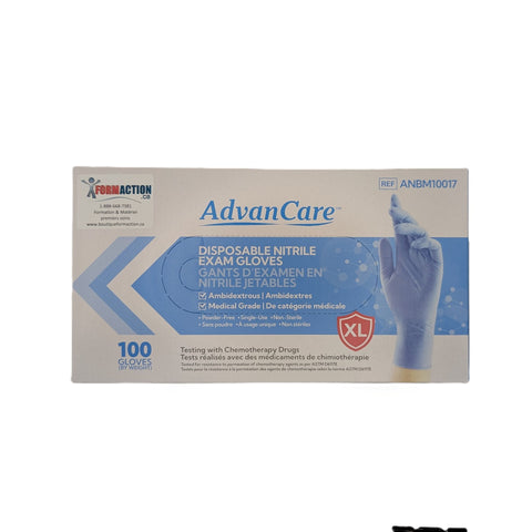 Gants en Nitrile Advancare (100)