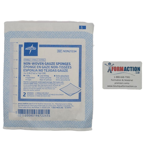 Compresse stérile 3 x 3  (40x2) / paquet