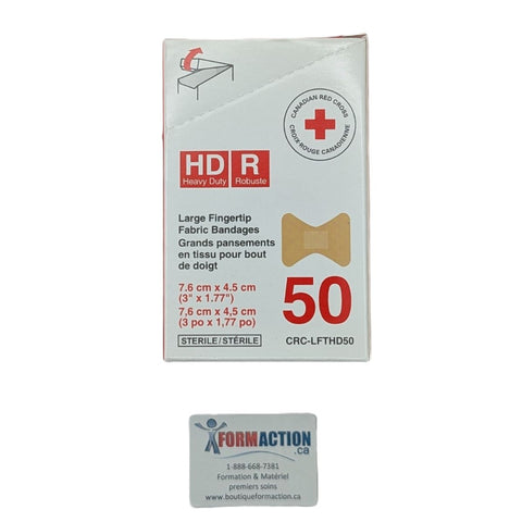Pansements en tissu pour bout de doigt Croix-Rouge (Grand)