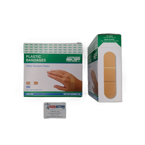 Pansements en plastique (100)