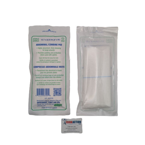 Pansement ABDOMINAL, 12.7 x 22.9 cm, STERILE
