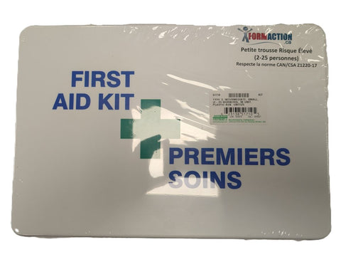 Petite trousse 25 travailleurs et moins risque Élevé. norme CAN/CSA Z1220-17