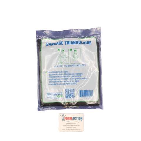Bandage triangulaire de formation noir