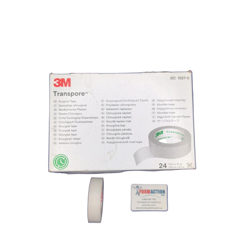 Ruban adhésif Transpore 12mm (boite 24)