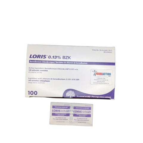 Serviettes de Chlorure de Benzalkonium (100)